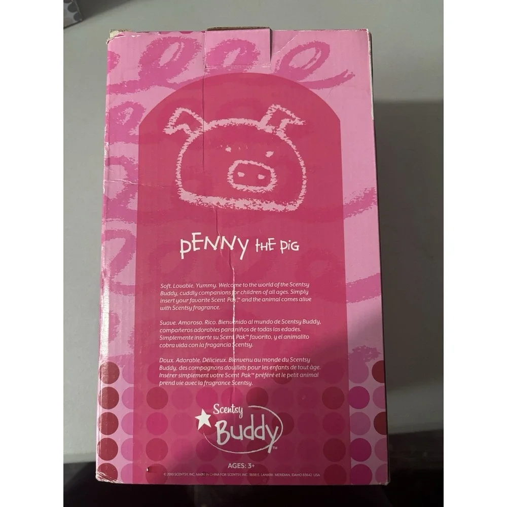 New In Box‎ Scentsy Buddy Penny The Pig Retired Rare NO scent Pak